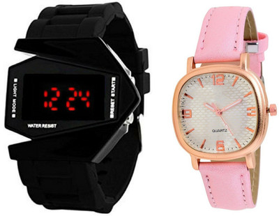 SP Combo Of 2 Analog And Digital Led Watch For Mens And Womens-PL Roc-M002 Watch - For Men & Women
SP Combo Of 2 Analog And Digital Led Watch For Mens And Womens-PL Roc-M002 Watch - For Men & Women