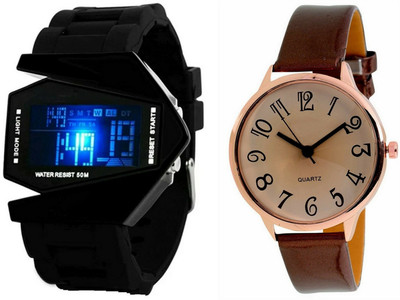 Maxi Retail Combo Of 2 Analog And Digital Led Watch For Mens And Womens-Roc M-G003 Watch - For Men & Women
Maxi Retail Combo Of 2 Analog And Digital Led Watch For Mens And Womens-Roc M-G003 Watch - For Men & Women