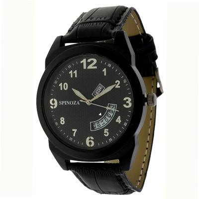 SPINOZA DD-3 Day and date functioning black leather strap sports watch for men Day and date Watch - For Boys
SPINOZA DD-3 Day and date functioning black leather strap sports watch for men Day and date Watch - For Boys