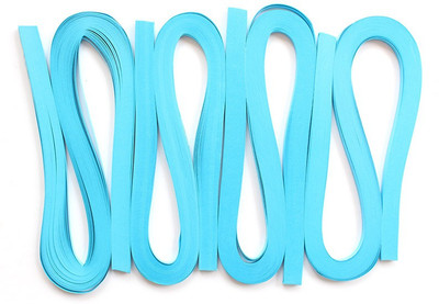 Craft Bug Quilling strips extra long 10MMX20INCH, 400STRIPS-TURQUOISE