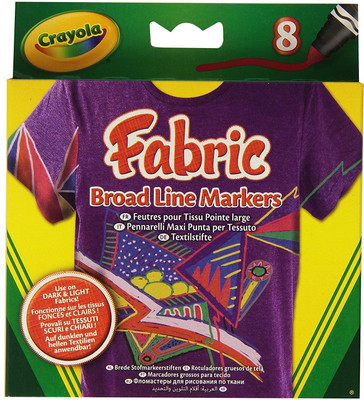 Crayola BroadLine Fabric Markers
Crayola BroadLine Fabric Markers