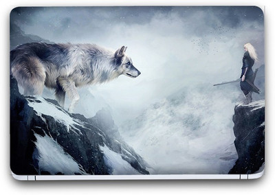 Flipkart SmartBuy Wolf Painting Vinyl Laptop Skin (3M/Avery Vinyl, Matte Laminated, 13 x 8.5 inches) Vinyl Laptop Decal 13.3