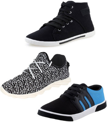 STYLIVO Combo Pack 3 Sneakers Shoes For Men's For Men(Multicolor, Black+black & white+blue
STYLIVO Combo Pack 3 Sneakers Shoes For Men's For Men(Multicolor, Black+black & white+blue