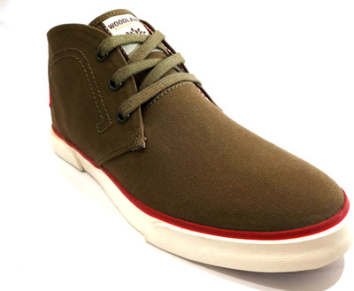 Woodland GC 1952115C / OLIVE Sneakers For Men(Olive, Red