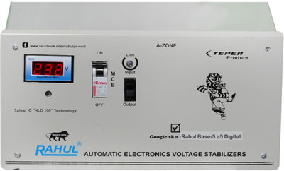 Rahul Automatic Digital Voltage Stabilizer Automatic Digital Voltage Stabilizer(Gray)
Rahul Automatic Digital Voltage Stabilizer Automatic Digital Voltage Stabilizer(Gray)