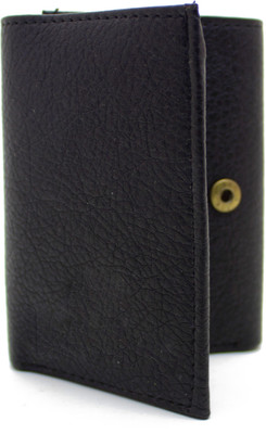 NIetz Men Black Genuine Leather Wallet(4 Card Slots)
