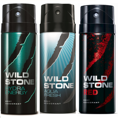 Wild Stone Hydra Energy, Aqua Fresh & Red Deo Combo Deodorant Spray - For Men(450 ml, Pack of 3)
Wild Stone Hydra Energy, Aqua Fresh & Red Deo Combo Deodorant Spray - For Men(450 ml, Pack of 3)