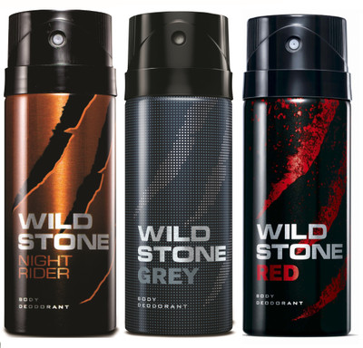 Wild Stone Night Rider, Grey & Red Deo Combo Deodorant Spray - For Men(450 ml, Pack of 3)
Wild Stone Night Rider, Grey & Red Deo Combo Deodorant Spray - For Men(450 ml, Pack of 3)