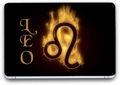 Flipkart SmartBuy Zodiac Sign Leo Symbol 3 Vinyl Laptop Skin (3M/Avery Viny, Matte Laminated, 14 x 9 inches) Vinyl Laptop Decal 14.1