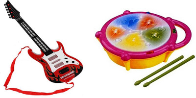 FEMININE STYLE Combo OF Musical Guitar With Flash Drum With Light And Sound for kids (Multi color)(Multicolor)
FEMININE STYLE Combo OF Musical Guitar With Flash Drum With Light And Sound for kids (Multi color)(Multicolor)