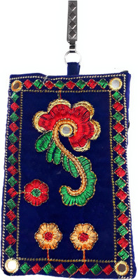 Unique Fashion Ethnic Blue Velvet Embroidered Mirror Design Raw Silk Saree Clutch / Mobile Pouch With Waist Clip For Women Mobile Pouch(Blue)
Unique Fashion Ethnic Blue Velvet Embroidered Mirror Design Raw Silk Saree Clutch / Mobile Pouch With Waist Clip For Women Mobile Pouch(Blue)
