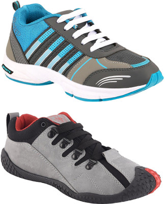 Chevit Combo Pack of 2 Sports Shoes (Running, Cricket & Gym Shoes) Running Shoes For Men(Multicolor, Grey::blue
Chevit Combo Pack of 2 Sports Shoes (Running, Cricket & Gym Shoes) Running Shoes For Men(Multicolor, Grey::blue