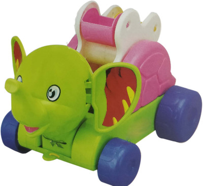 Bonkerz Timmy Elephant With Click Click Sound And Moving Farries Wheels Pull Along Toy(multi)
Bonkerz Timmy Elephant With Click Click Sound And Moving Farries Wheels Pull Along Toy(multi)