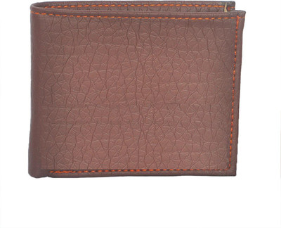 RNY Men Brown Genuine Leather Wallet(3 Card Slots)