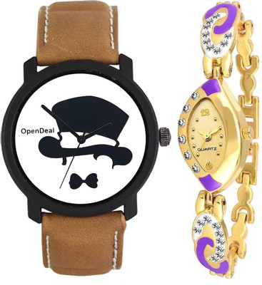 OpenDeal Stylish Designer Couple Combo Pack 2 Leather & Metal Belt Watch For Men & Women ODOVAL18BOOM Watch - For Couple
OpenDeal Stylish Designer Couple Combo Pack 2 Leather & Metal Belt Watch For Men & Women ODOVAL18BOOM Watch - For Couple