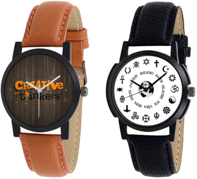 Bilmo New Stylish Leather Strap Watch101-105 A Watch - For Men