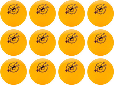 M-MAX table tennis ball yellow set of 12 Table Tennis Ball - Size: 1(Pack of 12, Yellow)