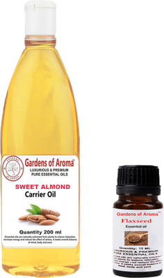 Gardens Of Aroma Flaxseed Essential Oil And Sweet Almond Carrier Oil(210 ml)
Gardens Of Aroma Flaxseed Essential Oil And Sweet Almond Carrier Oil(210 ml)