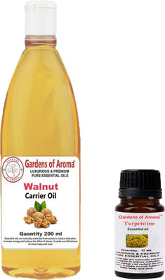 Gardens Of Aroma Turpentine Essential Oil And Walnut Carrier Oil(210 ml)
Gardens Of Aroma Turpentine Essential Oil And Walnut Carrier Oil(210 ml)