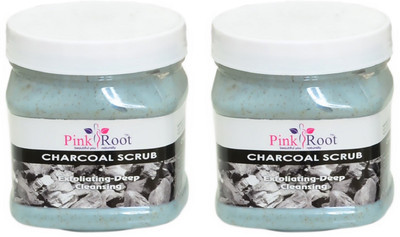 Pink Root Charcoal Scrub 500ml(Set of 2)