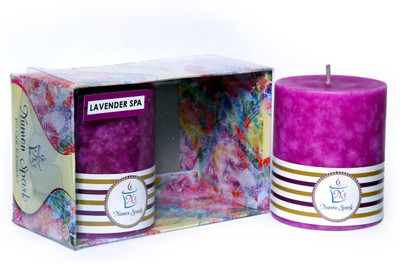 Numen Spark Set Of 2 Lavender Spa Mottled Pillar Candle (2.5X3 Inches, Purple) | Candles for Decoration | Candles for Bedroom(400 g)
Numen Spark Set Of 2 Lavender Spa Mottled Pillar Candle (2.5X3 Inches, Purple) | Candles for Decoration | Candles for Bedroom(400 g)
