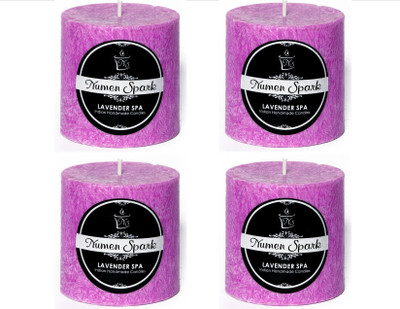 Numen Spark Set Of 4 Lavender Spa Crystal Pillar Candle | Candles for Decoration | Candles for Bedroom(1200 g)
Numen Spark Set Of 4 Lavender Spa Crystal Pillar Candle | Candles for Decoration | Candles for Bedroom(1200 g)