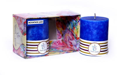 Numen Spark Set Of 2 Mountain Lake Mottled Pillar Candle (2.5X3 Inches, Blue) | Candles for Decoration | Candles for Bedroom(400 g)
Numen Spark Set Of 2 Mountain Lake Mottled Pillar Candle (2.5X3 Inches, Blue) | Candles for Decoration | Candles for Bedroom(400 g)