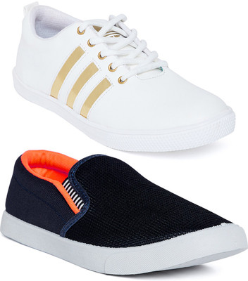 Long Walk Stylish Premium Loafer & White Sneakers For Men(Multicolor, White orange
Long Walk Stylish Premium Loafer & White Sneakers For Men(Multicolor, White orange