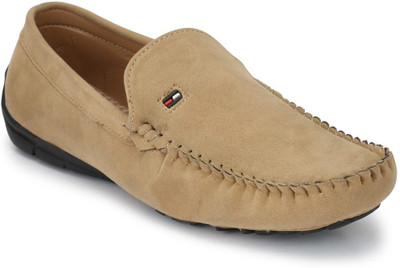 Big Fox Suede Loafers For Men(Beige
