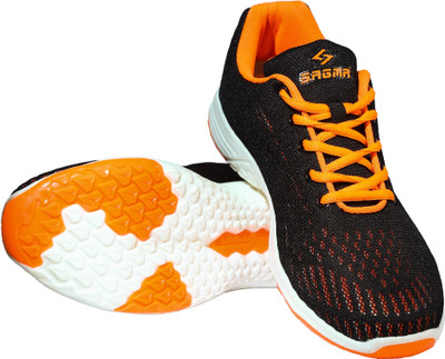sagma Running Shoes For Men(Black, Orange
