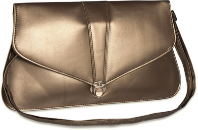 Felicita Women Casual Gold PU Sling Bag
