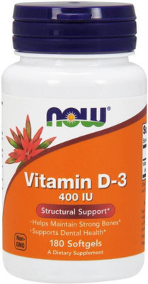 Now Foods Vitamin D-3(180 No)