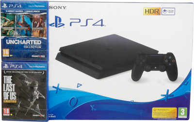 Sony PlayStation 4 (PS4) Slim 1 TB GB with The Last Of Us and Uncharted Collection(Jet Black)
Sony PlayStation 4 (PS4) Slim 1 TB GB with The Last Of Us and Uncharted Collection(Jet Black)