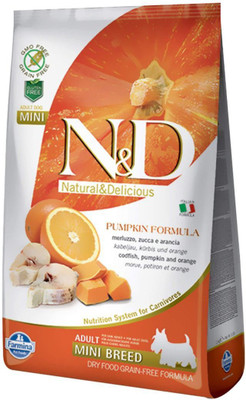 FARMINA N&D Grain-free codfish orange mini adult Fish, Fruit, Chicken 800 g Dry Dog Food
FARMINA N&D Grain-free codfish orange mini adult Fish, Fruit, Chicken 800 g Dry Dog Food