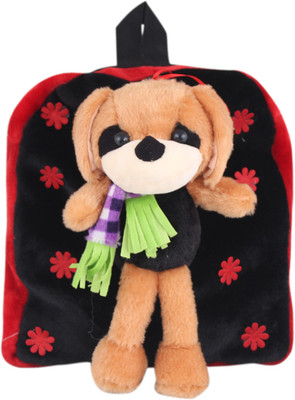 Tickles Kids Soft toy School Bag Nursery Junior Kids - 30 cm(Black)