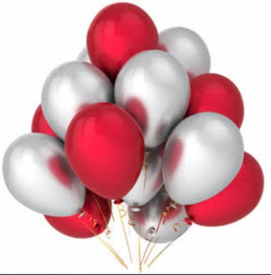 Aone Solid Red Silver Metallic Birthday Balloons Christmas/New Year/Wedding celebration Extra shine Party Balloons Pack of 50Pcs Balloon(Red, Silver, Pack of 50)
Aone Solid Red Silver Metallic Birthday Balloons Christmas/New Year/Wedding celebration Extra shine Party Balloons Pack of 50Pcs Balloon(Red, Silver, Pack of 50)