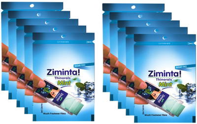 Ziminta Mouth Freshener Orally Disintegrating Strips ( Sugar Free ) - 30 Strips (Mint Flavour) - Pack Of 10 Strip(30 g)
Ziminta Mouth Freshener Orally Disintegrating Strips ( Sugar Free ) - 30 Strips (Mint Flavour) - Pack Of 10 Strip(30 g)