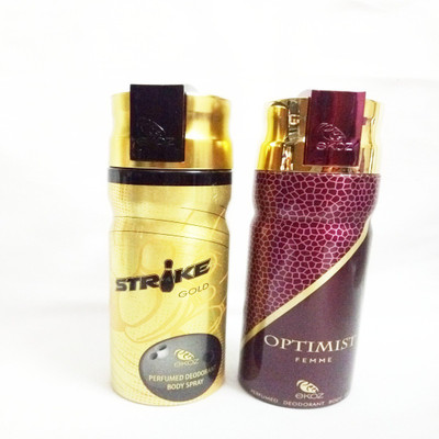 EKOZ STRIKE GOLD AND OPTIMIST FEMME Perfume Body Spray - For Men & Women(400 ml, Pack of 2)
EKOZ STRIKE GOLD AND OPTIMIST FEMME Perfume Body Spray - For Men & Women(400 ml, Pack of 2)