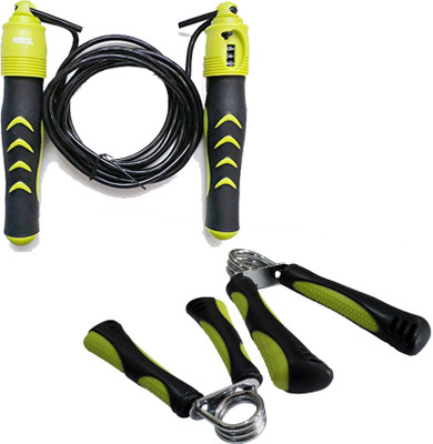 HRS Strength Combo (HG-111 Hand Grip,Pack of 2 + SR-130 Skipping Rope) Gym & Fitness Kit
HRS Strength Combo (HG-111 Hand Grip,Pack of 2 + SR-130 Skipping Rope) Gym & Fitness Kit