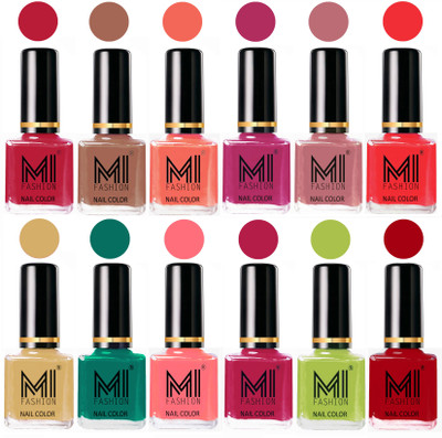 MI Fashion Non-Toxic Premium Lacquer 7 Days Long Lasting Nail Polish Shades of 12 Pcs in Wholesale Rate- Magenta ,Dark Nude ,Peach ,Plum ,Nude Spring ,Coral ,Tan ,Sea Green ,Pink ,Pink ,Lime Green ,Red(Pack of 12)
MI Fashion Non-Toxic Premium Lacquer 7 Days Long Lasting Nail Polish Shades of 12 Pcs in Wholesale Rate- Magenta ,Dark Nude ,Peach ,Plum ,Nude Spring ,Coral ,Tan ,Sea Green ,Pink ,Pink ,Lime Green ,Red(Pack of 12)