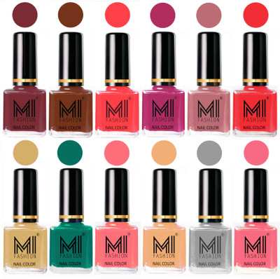 MI Fashion Non-Toxic Premium Lacquer 7 Days Long Lasting Nail Polish Shades of 12 Pcs in Wholesale Rate- Mauve Brown ,Olive Brown ,Carrot Red ,Plum ,Nude Spring ,Coral ,Tan ,Sea Green ,Pink ,Nude ,Grey ,Pink(Pack of 12)
MI Fashion Non-Toxic Premium Lacquer 7 Days Long Lasting Nail Polish Shades of 12 Pcs in Wholesale Rate- Mauve Brown ,Olive Brown ,Carrot Red ,Plum ,Nude Spring ,Coral ,Tan ,Sea Green ,Pink ,Nude ,Grey ,Pink(Pack of 12)