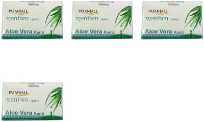 Patanjali Aloe Vera Soap(600 g, Pack of 4)