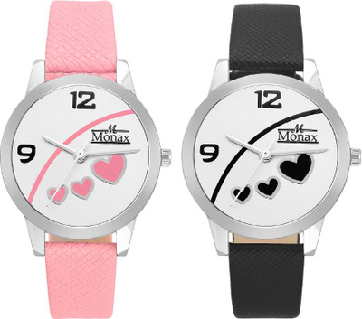 Monax MC302 Fabulous White Dial Watch - For Women