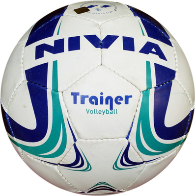 Nivia Trainer 32-P Premium Hand Stitched Volleyball - Size Volleyball - Size: (Pack of 1, White, Blue
Nivia Trainer 32-P Premium Hand Stitched Volleyball - Size Volleyball - Size: (Pack of 1, White, Blue