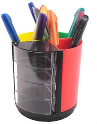 Panku 7 Compartments plastic Desk organizer(Assorted)