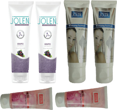 Jolen GRAPE EXTRACT FACE WASH GEL 60 GM+JOLEN ROSE WATER FACE WASH GEL 60 GM+ WHITENING FACE WASH 60 GM Face Wash(60 g)
Jolen GRAPE EXTRACT FACE WASH GEL 60 GM+JOLEN ROSE WATER FACE WASH GEL 60 GM+ WHITENING FACE WASH 60 GM Face Wash(60 g)