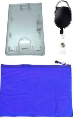 TheFlauntStore Plastic ID Badge Holder(Pack of 3)