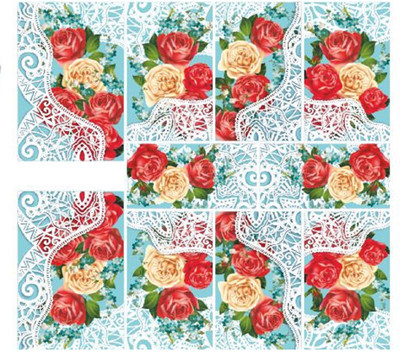 Imported Flower Lace Nail Art Stickers Water Transfer Slider Decals N808(Red)
Imported Flower Lace Nail Art Stickers Water Transfer Slider Decals N808(Red)