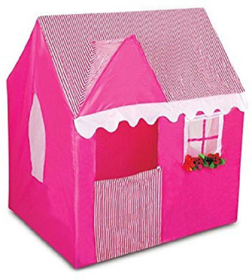 crazy toys jumbo size pink dream house tent for kids(Pink)
