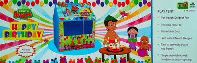 dmpl Jumbo Size Chhota Bheem Happy Birthday Tent House for Kids(Blue)